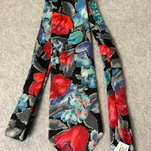 Buckingham multicoloured floral tie floral